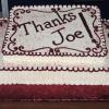 A Special Thanks to Joe Blewett - cake from Ann's Cake Pan